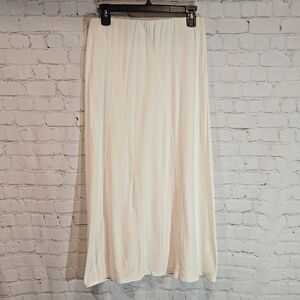 J.jill white cotton blend maxi skirt size XS